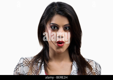 Porträt einer schönen Frau Stockfoto