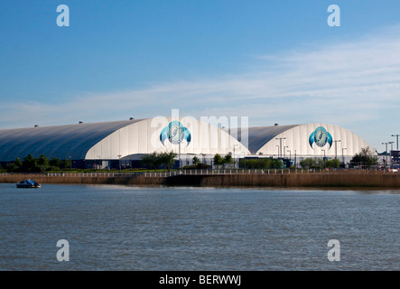 David Beckham Academy des Fußballs aus der Themse, London, England Stockfoto