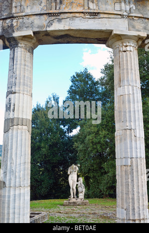 Tempel der Venus, die Villa Adriana, Hadrians Villa in der Nähe von Tivoli, Italien Stockfoto