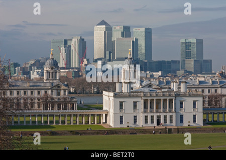 Skyline von London von Greenwich, London UK. Stockfoto