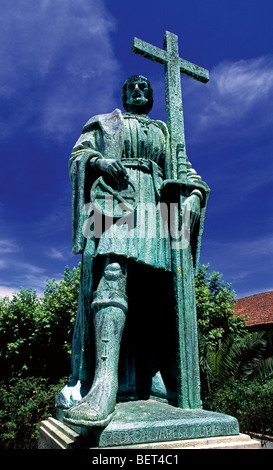 Portugal, Belmonte: Statue von Navigator und Brasilien Entdecker Pedro Alvares Cabral Stockfoto