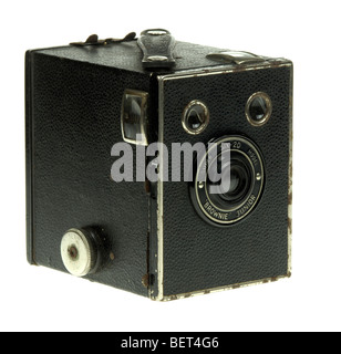 Six-20 Kodak Brownie Junior Super Model Box-Kamera. Stockfoto