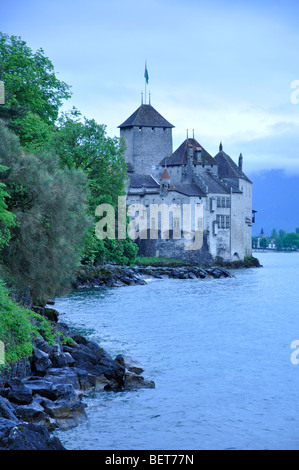 Chateau de Chillon, Montreux, Schweiz Stockfoto