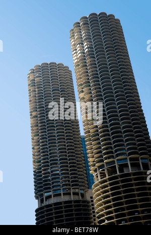 Marina City Towers in Chicago, Illinois, USA Stockfoto