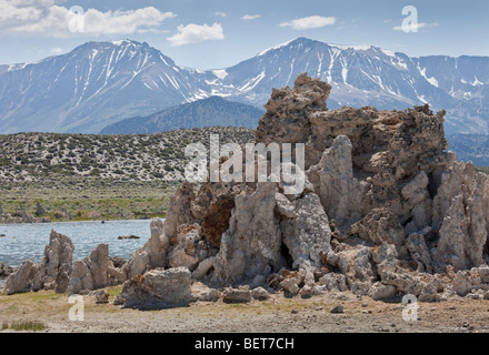 South Tufa Area, Mono Lake Tufa State Reserve. In der Nähe von Lee Vining, Mono Co., Kalifornien Stockfoto