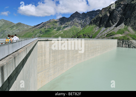 Barrage De La Grande Dixence / Grande Dixence Dam, dam höchste Schwerkraft in der Welt, Valais / Wallis, Schweizer Alpen, Schweiz Stockfoto