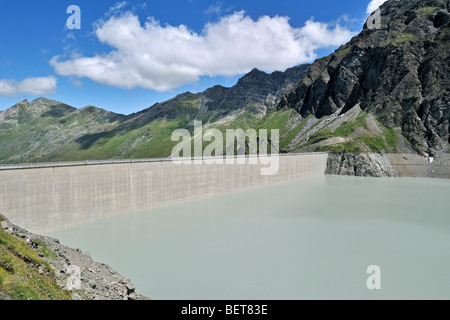 Barrage De La Grande Dixence / Grande Dixence Dam, dam höchste Schwerkraft in der Welt, Valais / Wallis, Schweizer Alpen, Schweiz Stockfoto