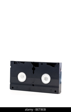 Vertikales Bild eine alte VHS video Kassette mit Textfreiraum Stockfoto