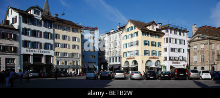 Schweiz, Zürich, Munsterhof, Straßenszene, Architektur Stockfoto