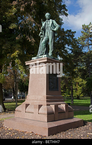 Statue des französischen Bildhauer Frédéric Auguste Bartholdi (1834-1904). Colmar-Haut-Rhin-Frankreich-099528 Colmar Stockfoto