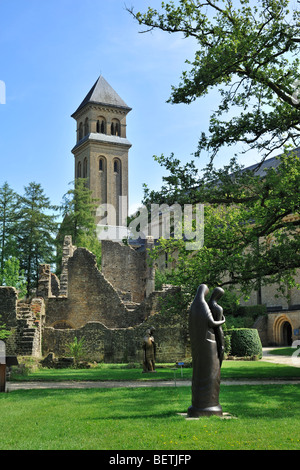 Orval Abbey / Abbaye Notre-Dame wird, Zisterzienserkloster in Villers-Devant-Orval, Florenville, belgische Ardennen, Belgien Stockfoto