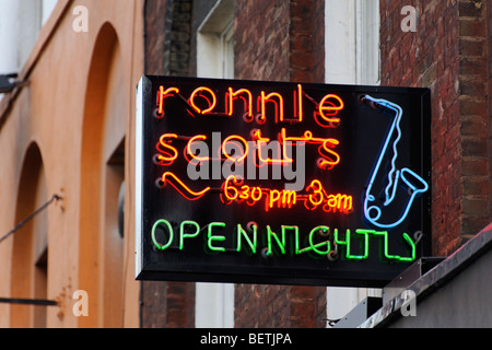 Ronnie Scotts jazz-Club. Soho. London. Großbritannien. UK Stockfoto