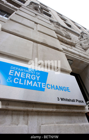 Department of Energy & Klimawandel. Whitehall. London. Großbritannien. UK Stockfoto