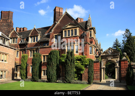 Pembroke College der Universität Cambridge, Ivy Gericht. Stockfoto