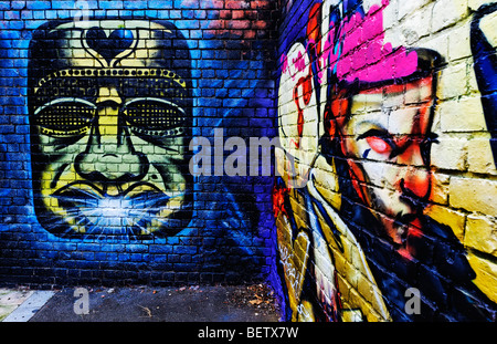 Graffiti-Kunst in Gateshead Stockfoto