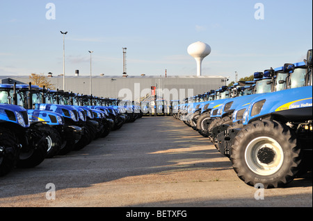 New Holland Traktor Pflanze Basildon Essex Stockfoto