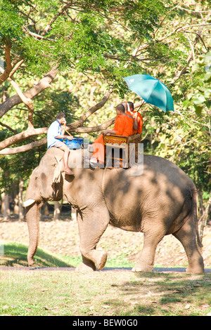 Menschen den Besuch von Ayutthaya, Thailand. Stockfoto