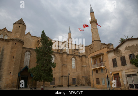 Selimiye Moschee früher saint Sophia Cathedral Nikosia Lefkosia TRNC türkische Republik Nordzypern Stockfoto