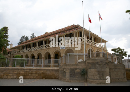 der Justizpalast Gebäude in Sarayonu quadratischen Nikosia Nordzypern Türkische Republik Nordzypern Stockfoto