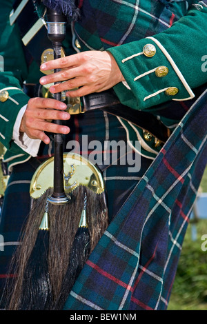 Dudelsackspieler schottischen Musizieren am Halifax Citadel National Historic Site, Halifax, Halifax Metro, Nova Scotia, Kanada. Stockfoto