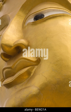 Nahaufnahme des Buddha Bild Gesicht - The Big Buddha in Pattaya - Pratumnak Hill. Stockfoto