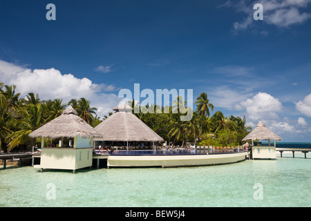 Malediven-Insel Ellaidhoo, Nord Ari Atoll, Malediven Stockfoto