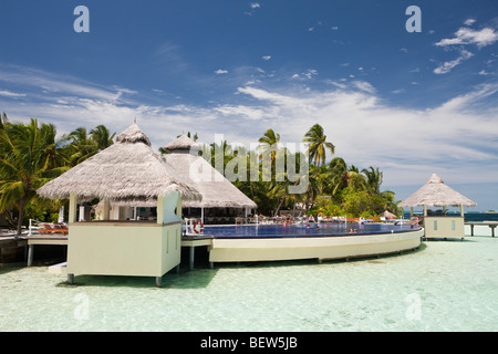 Malediven-Insel Ellaidhoo, Nord Ari Atoll, Malediven Stockfoto