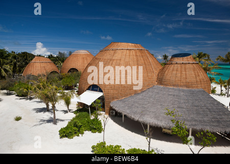 Hotel auf den Malediven Insel Kandooma, Süd Male Atoll, Malediven Stockfoto