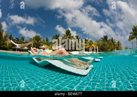 Urlaub auf den Malediven, Süd Male Atoll, Malediven Stockfoto