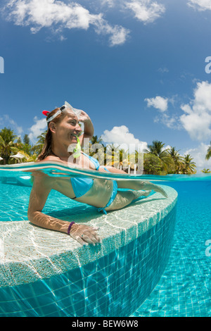 Urlaub auf den Malediven, Süd Male Atoll, Malediven Stockfoto