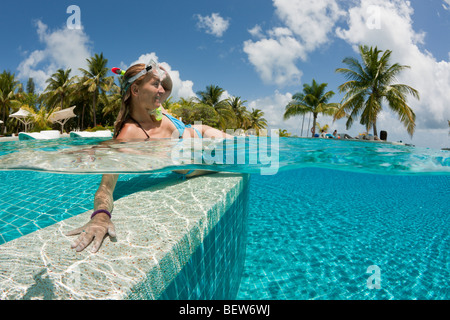 Urlaub auf den Malediven, Süd Male Atoll, Malediven Stockfoto