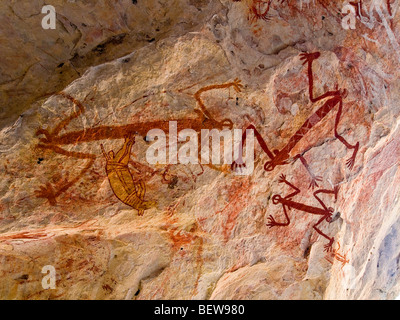 Gemälde in der Nähe von Mount Borradaile, Australien Stockfoto