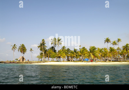 Yandup Island Lodge aus Playon Chico In den San Blas Inseln, Panama Stockfoto