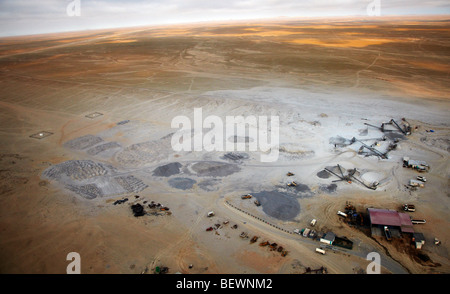 Luftaufnahme der Wüste aus Flugzeug-Swakopmund-Namibia Stockfoto