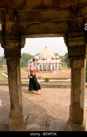 Menschen bei Humayun Grab, New Delhi, india Stockfoto