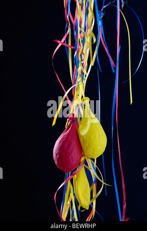 Deflationierten Party Ballons Stockfoto