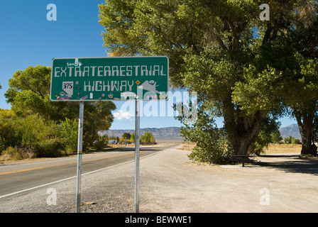 Die Extraterrestrial Highway in Nevada. Stockfoto