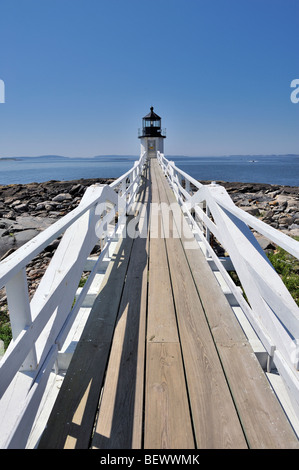 Marshall Point Lighthouse, Port Clyde, Maine, USA Stockfoto