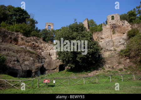 Ruinen von Canale Monterano, Latium, Italien Stockfoto