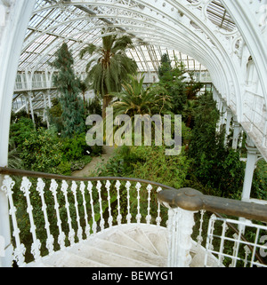 Großbritannien, England, London, Kew Gardens, gemäßigten Haus vom Balkon Stockfoto
