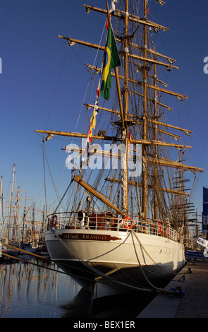 Das brasilianische Segelschiff Cisne Branco Stockfoto