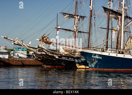 Segelschiffe Hafen Bremerhaven deutschen Seehafens Stockfoto