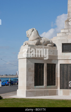 WWI-Denkmal am Clarence Promenade, Portsmouth & Southsea, England UK. Stockfoto