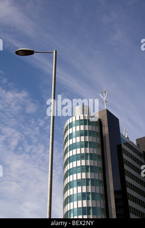 Modernes Bürogebäude, das Grüne Viertel, Cheetham Hill Road, Manchester, England, Großbritannien Stockfoto