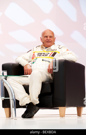 Stig Blomqvist interviewt auf dem Goodwood Festival of Speed 2009 Stockfoto