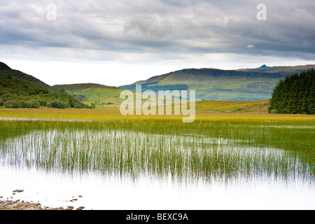 Blick über Loch Cill Chriosd auf der Isle Of Skye Stockfoto