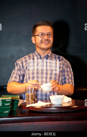 Café Britt Kaffeefarm, Tasting Room, in der Nähe von Barva de Heredia, San Jose, Costa Rica. Stockfoto