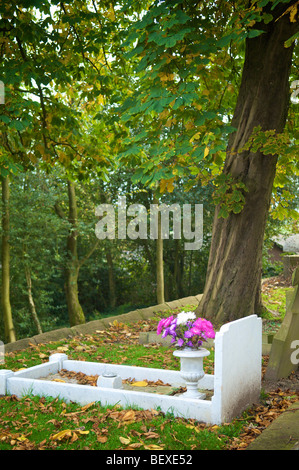 Gestromte Dorf Lancashire England Stockfoto