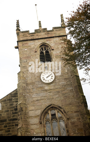 St James church, gestromt Dorf, Lancashire, England Stockfoto