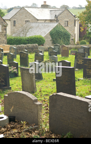 Gestromte Dorf Lancashire England Stockfoto